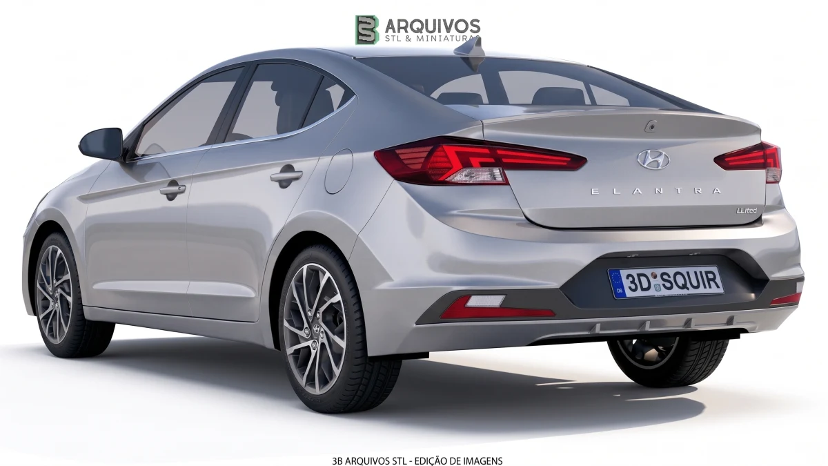 Modelo 3D STL - Hyundai Elantra 2019 — foto 3